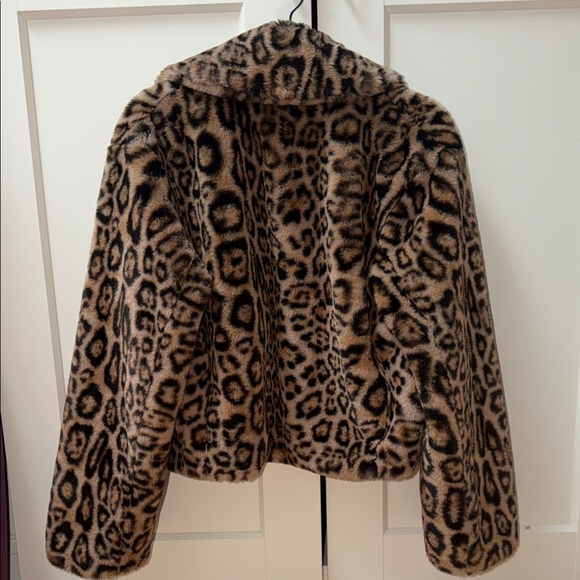 Anthropologie Leopard Print Teddy Jacket - Picture 6 of 6